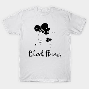 Black Flowers T-Shirt